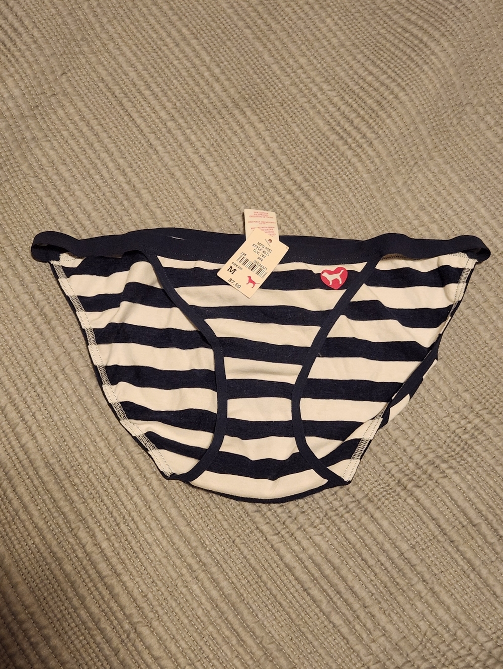 NWT Victoria's Secret PINK Y2K Extra Low Rise String Bikini Panties Preppy Sz M